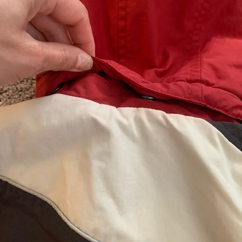 The Children Place Thermolite Ski Winter Jacket Coat Red White Black Colorblock